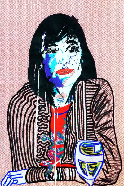 Passager 9, 2020 (acrylique sur papier japonais sérigraphié) - Benoit Erwann Boucherot