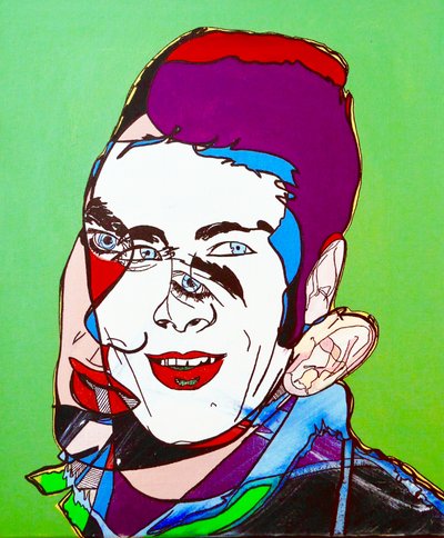 Surportrait : Jimmy Dean, 2005 (huile sur toile) - Benoit Erwann Boucherot