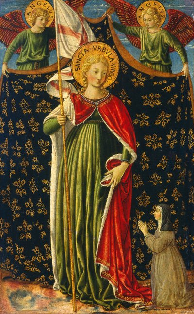 Sainte Ursule avec deux anges et donateur - Benozzo Gozzoli