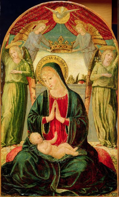 Madone et enfant avec anges - Benozzo di Lese di Sandro Gozzoli