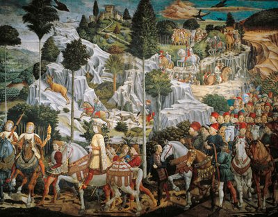 Procession des Rois Mages vers Bethléem, par Benozzo Gozzoli, Chapelle du Palazzo Medici Riccardi, Florence - Benozzo di Lese di Sandro Gozzoli
