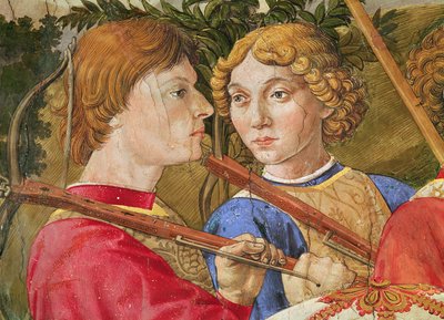 Procession des Mages, procession menée par Laurent le Magnifique sous les traits du Mage Caspar (détail) - Benozzo di Lese di Sandro Gozzoli