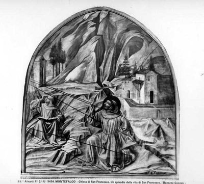 Saint François recevant les stigmates - Benozzo di Lese di Sandro Gozzoli