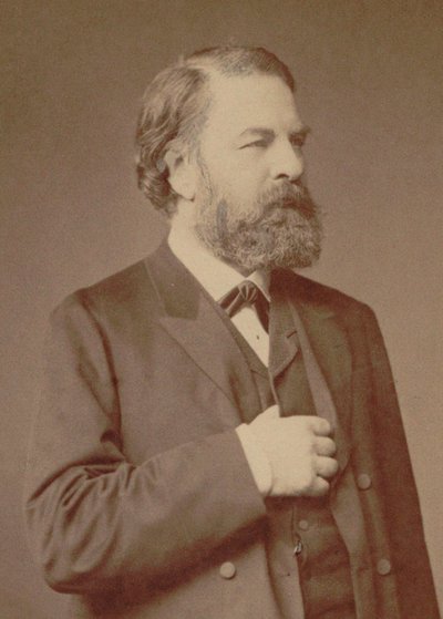 Portrait du violoniste et compositeur Joseph Joachim 1831-1907 - Berlin . Photo studio Loescher and