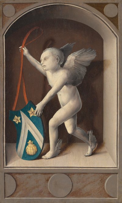 Putto avec les armes de Jacques Coëne [verso], vers 1513 - Bernaert van Orley
