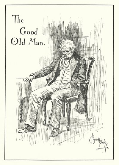 Le bon vieil homme (gravure) - Bernard (after) Partridge