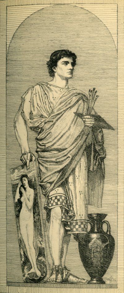 Apelles: dessin pour une mosaïque, vers 1864, 1881 - Bernard Collier