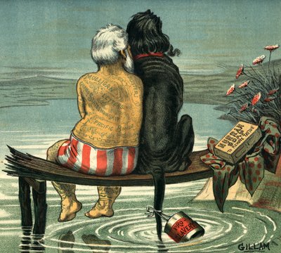 Moi et Jack publié dans le magazine Puck, 1884 - Bernard Gillam