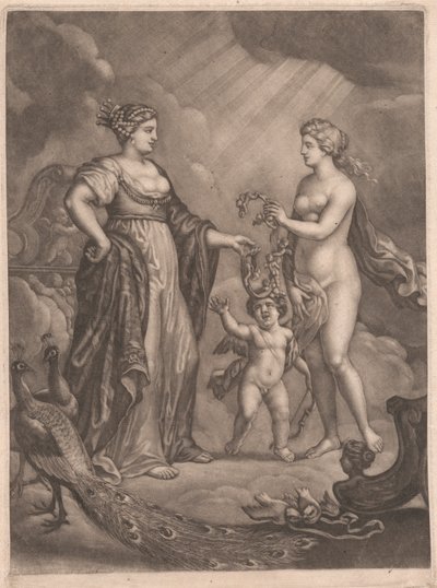 Junon, Vénus et Cupidon - Bernard Lens