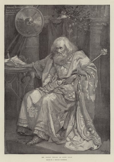 M. Henry Irving en roi Lear - Bernard Partridge