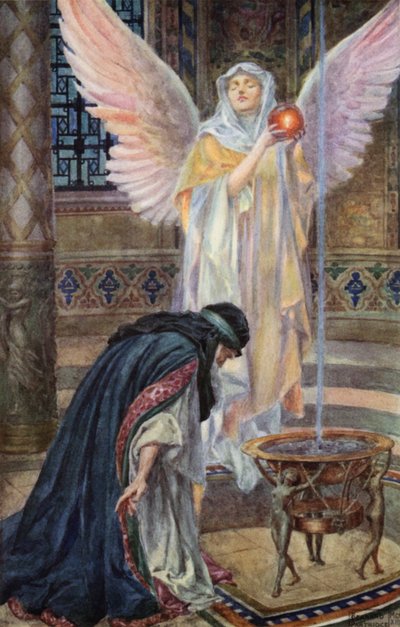Scène de Rabbi Ben Ezra par Robert Browning - Bernard Partridge