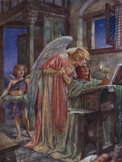 Scène de Rabbi Ben Ezra par Robert Browning - Bernard Partridge