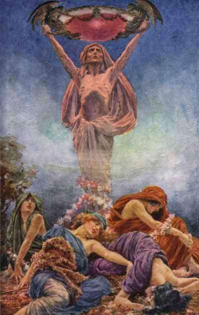 Scène de Rabbi Ben Ezra par Robert Browning - Bernard Partridge