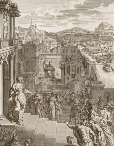 Cassandra prédit aux Troyens leur destin et n