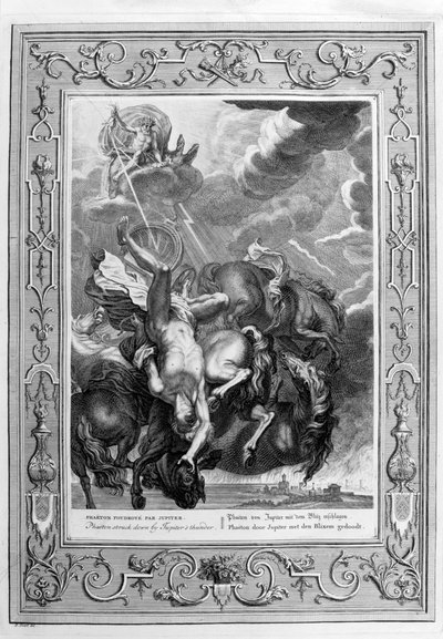 Phaéton frappé par la foudre de Jupiter, 1733 - Bernard Picart