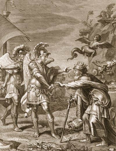 Phinée est délivré des Harpies par Calaïs et Zétès, 1731 - Bernard Picart