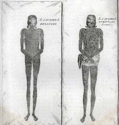 Représentation du Suaire de Besançon et du suaire de Turin Gravure de « Illustration des cérémonies et coutumes religieuses de tous les peuples du monde » par Bernard Picart (1723-1743) 1819 Collection privée - Bernard Picart