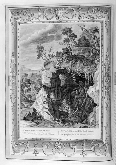 La nymphe Echo changée en son, 1733 - Bernard Picart