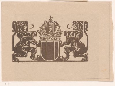 Blason avec deux lions - Bernard Willem Wierink
