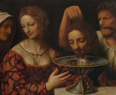 Le bourreau présentant Hérodiade avec la tête de Jean-Baptiste, 1527 - Bernardino Luini