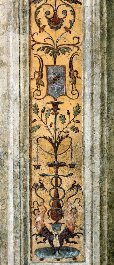 Détail de pilastre avec figures grotesques - Bernardino di Betto Pinturicchio