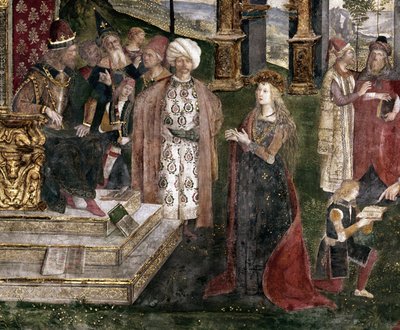 (détail) de la dispute de Sainte Catherine d