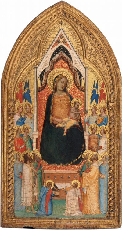 Madone et Enfant avec des saints et des anges, vers 1345 - Bernardo Daddi