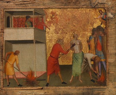 Sainte Réparate Torturée avec des Fers Rouges - Bernardo Daddi