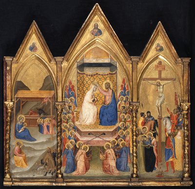 Triptychon (Geburt Christi; Marienkrönung; Kreuzigung) - Bernardo Daddi