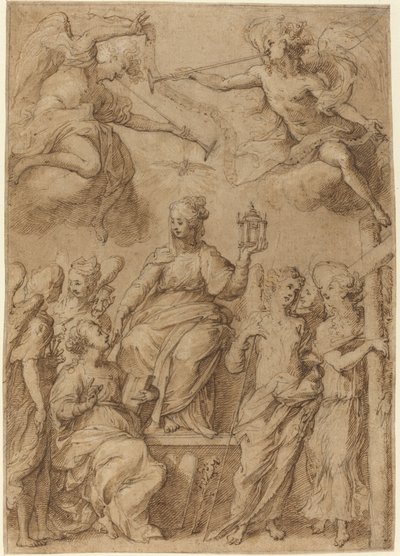 Église entourée d