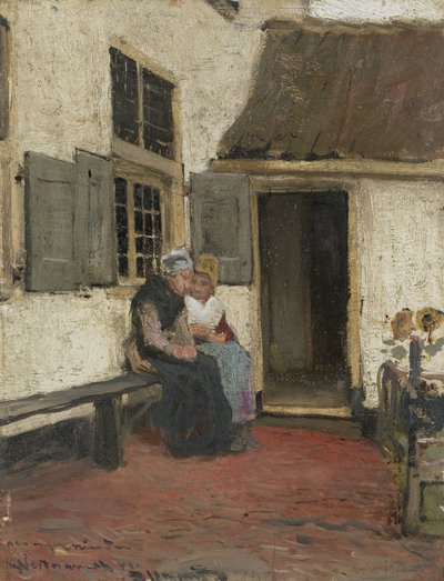 Bavardage de voisinage - Bernardus Johannes Blommers