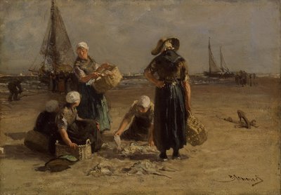 Poissonnières sur la plage - Bernardus Johannes Blommers or Bloomers