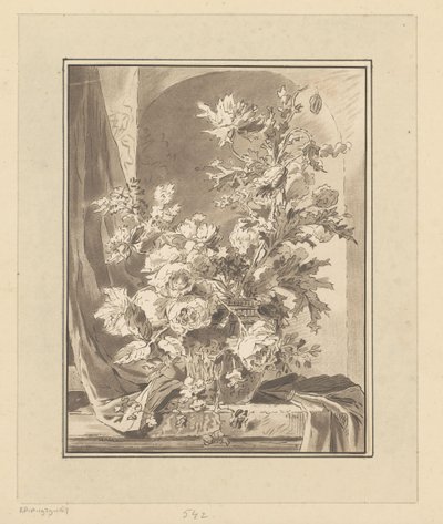 Vase avec des fleurs pour une niche - Bernhard Schreuder