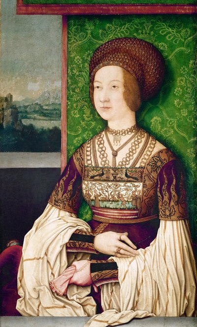 Portrait de Bianca Maria Sforza - Bernhard Strigel