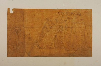 Andromache ohnmächtig beim Anblick von Hektors Leiche - Bertel Thorvaldsen