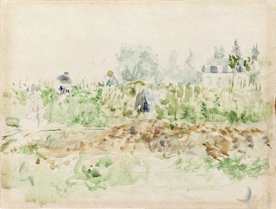 Dans les vignes - Berthe Morisot