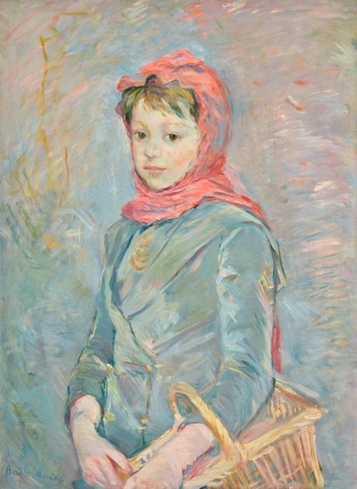 French: Fillette portant un panier - Berthe Morisot