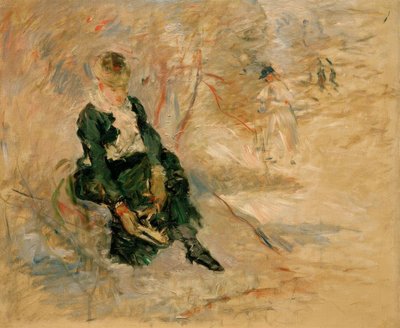 Jeune femme remettant son patin - Berthe Morisot