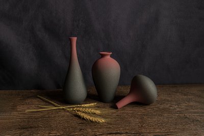 Nature morte avec vases en terre cuite - Betty Liu