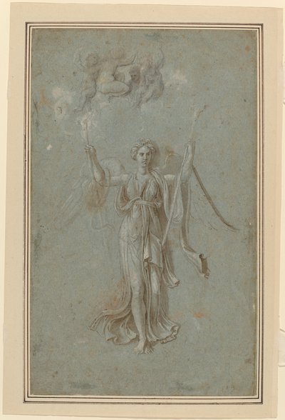Étude pour la figure de la Renommée - Biagio Pupini