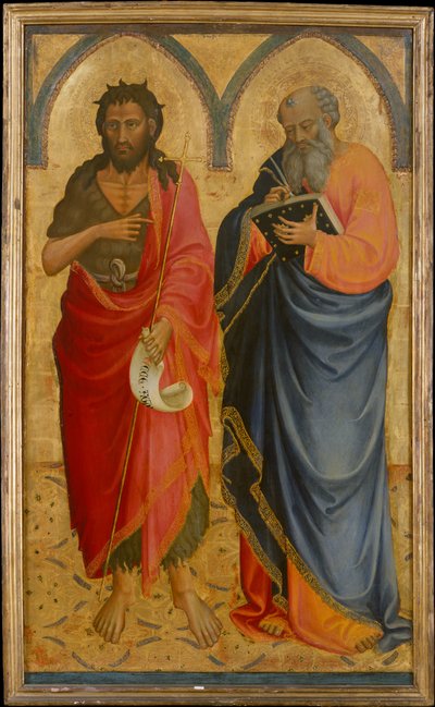 Heilige Johannes der Täufer und Matthäus - Bicci di Lorenzo