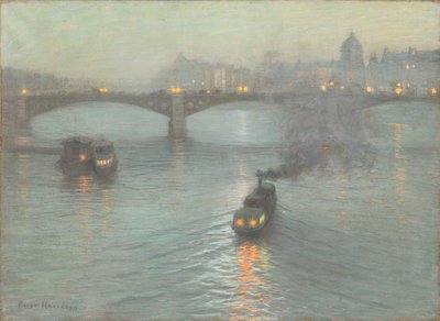 Soirée sur la Seine, vers 1888 - Birge Harrison