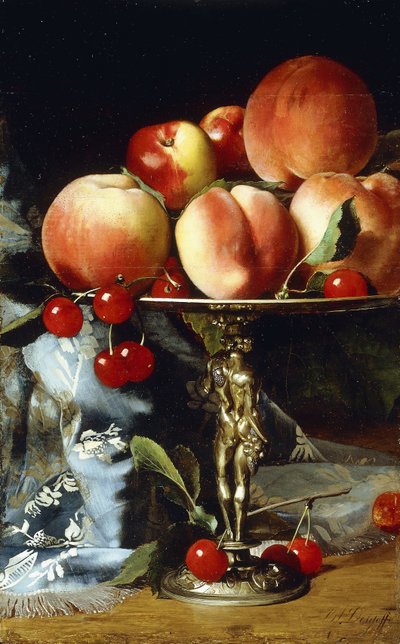 Nature morte avec pêches, prune et cerises - Blaise Alexandre Desgoffe