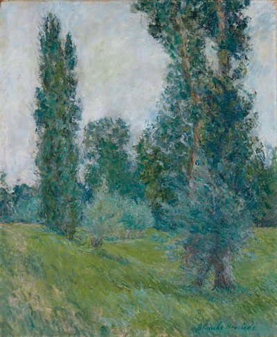 French: Paysage aux peupliers à Giverny - Blanche Hoschede-Monet