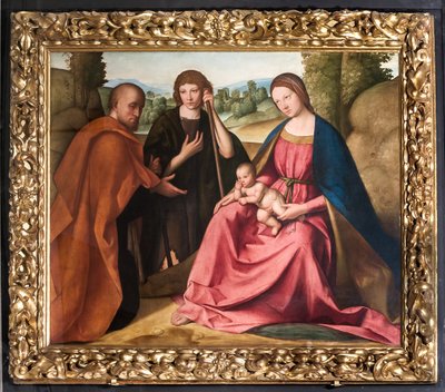 Adoration des bergers, Madone avec l