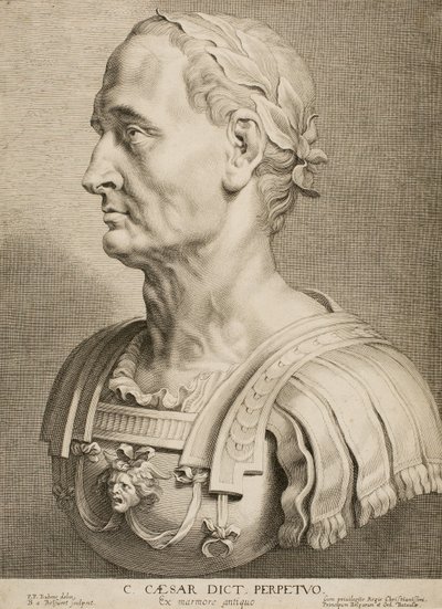 Jules César, dictateur perpétuel, des Douze hommes célèbres grecs et romains, vers 1633 - Boetius Adams Bolswert