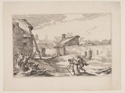 Planche 11, tirée de Paysages avec fermes - Boetius Adams Bolswert