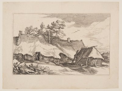 Planche 14, tirée de Paysages avec fermes - Boetius Adams Bolswert