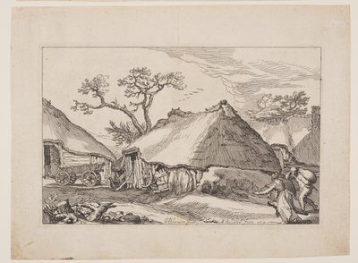 Planche 2, tirée de Paysages avec fermes - Boetius Adams Bolswert