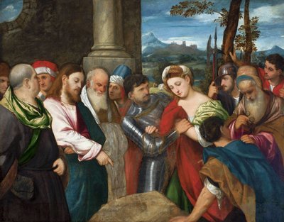 Le Christ et la femme adultère - Bonifazio Veronese